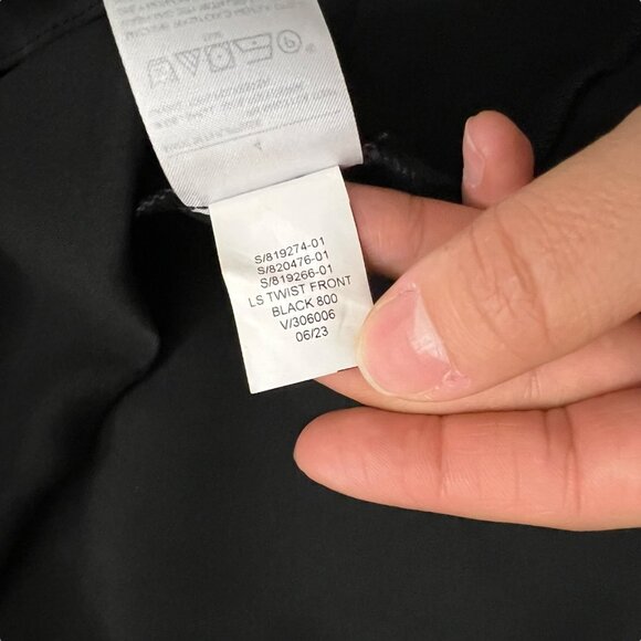 Banana Republic Babydoll Twist Front Midi Dress Black 4 Whimsygoth Dark Romantic - Picture 8 of 11